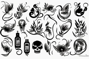 Friend group called unapproachables tattoo idea