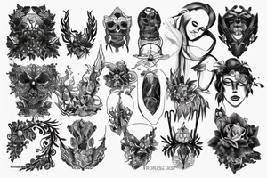 heavy blackwork for the entire body tattoo idea