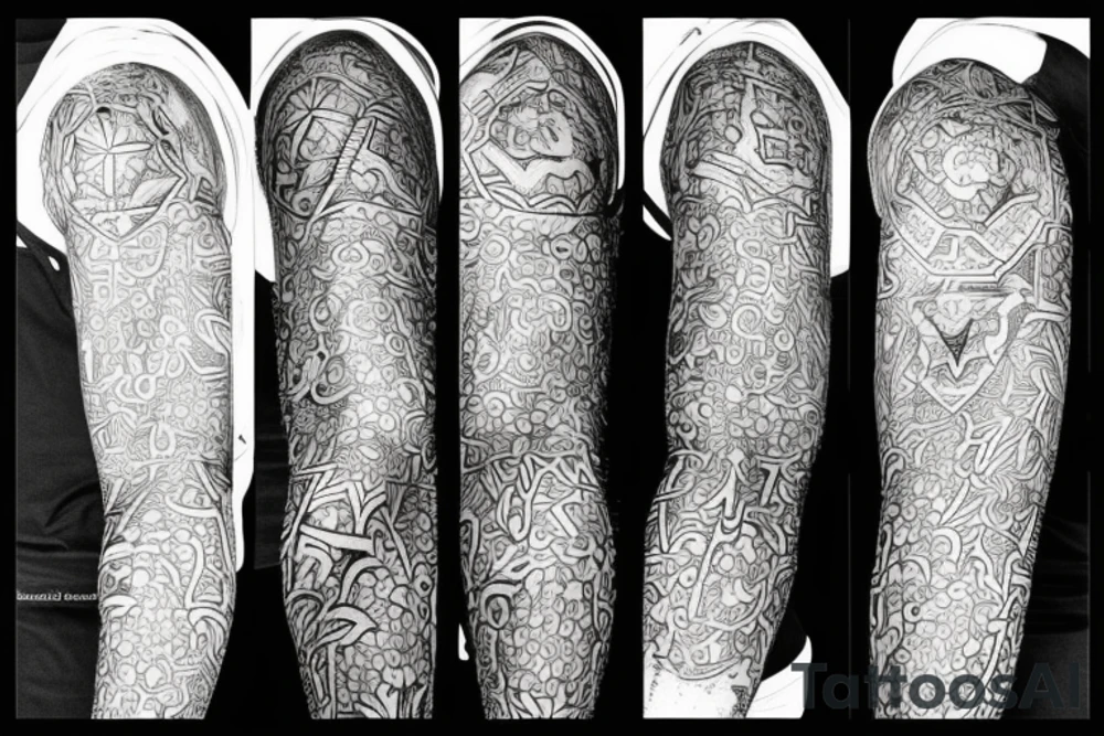 heavy blackwork for the entire body tattoo idea