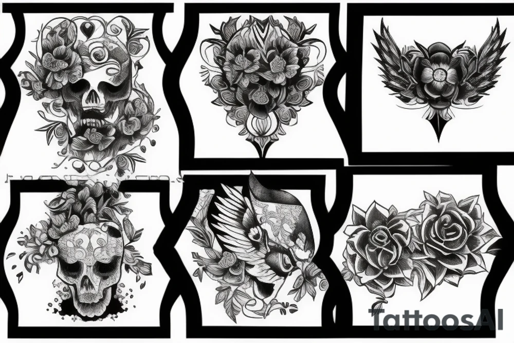 heavy blackwork tattoo idea