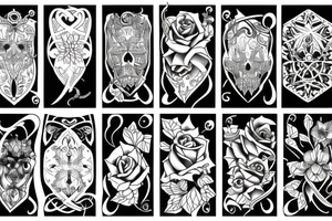 heavy blackwork tattoo idea