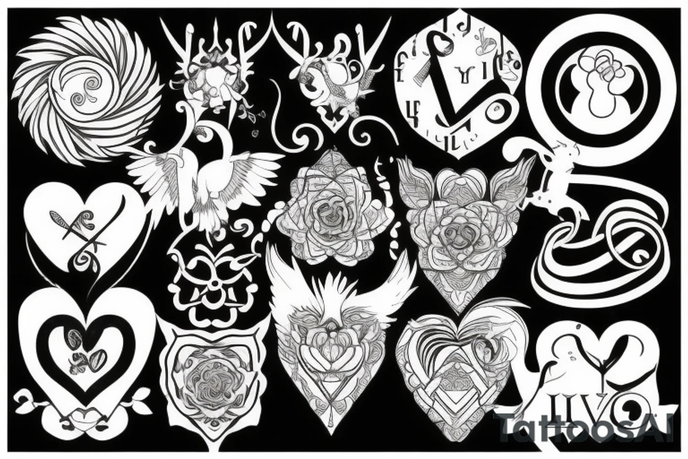 Leo love virgo symbol tattoo idea