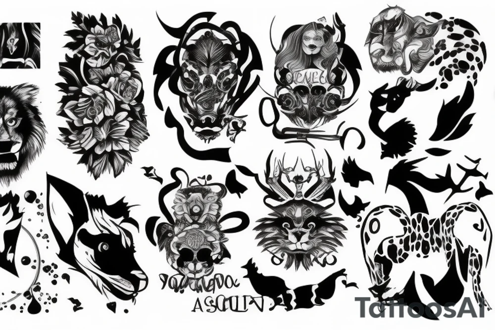Leo sign tattoo idea