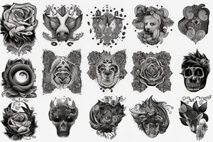 Leo and virgo zodiac tattoo idea
