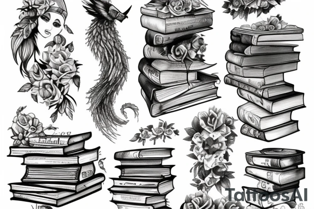 books tattoo idea