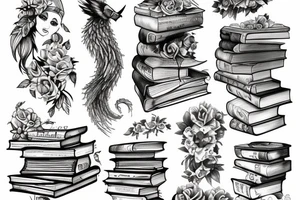 books tattoo idea