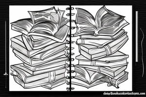 books tattoo idea
