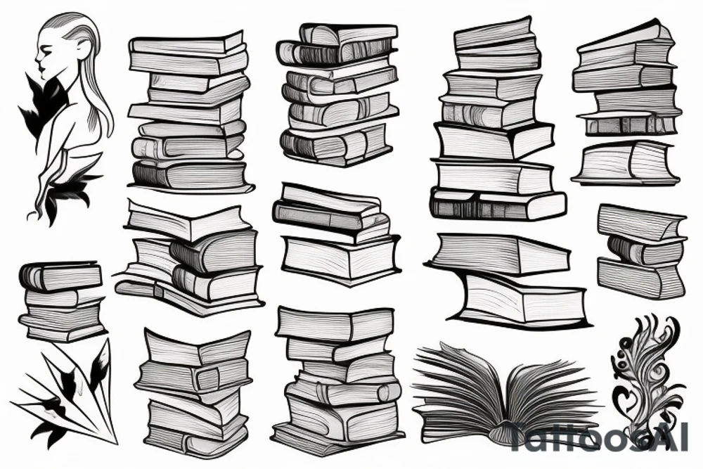 books tattoo idea