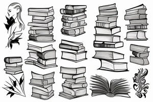 books tattoo idea