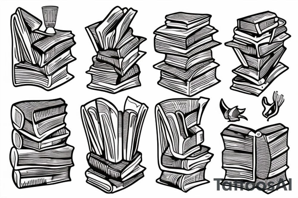 books tattoo idea