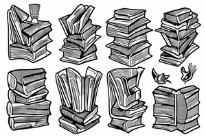 books tattoo idea