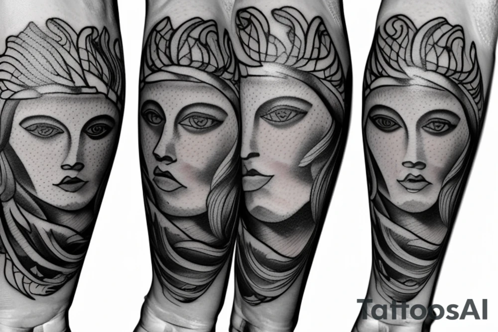 Zodiac sign Leo and virgo together tattoo idea