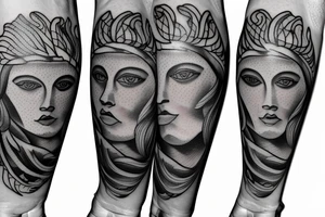 Zodiac sign Leo and virgo together tattoo idea