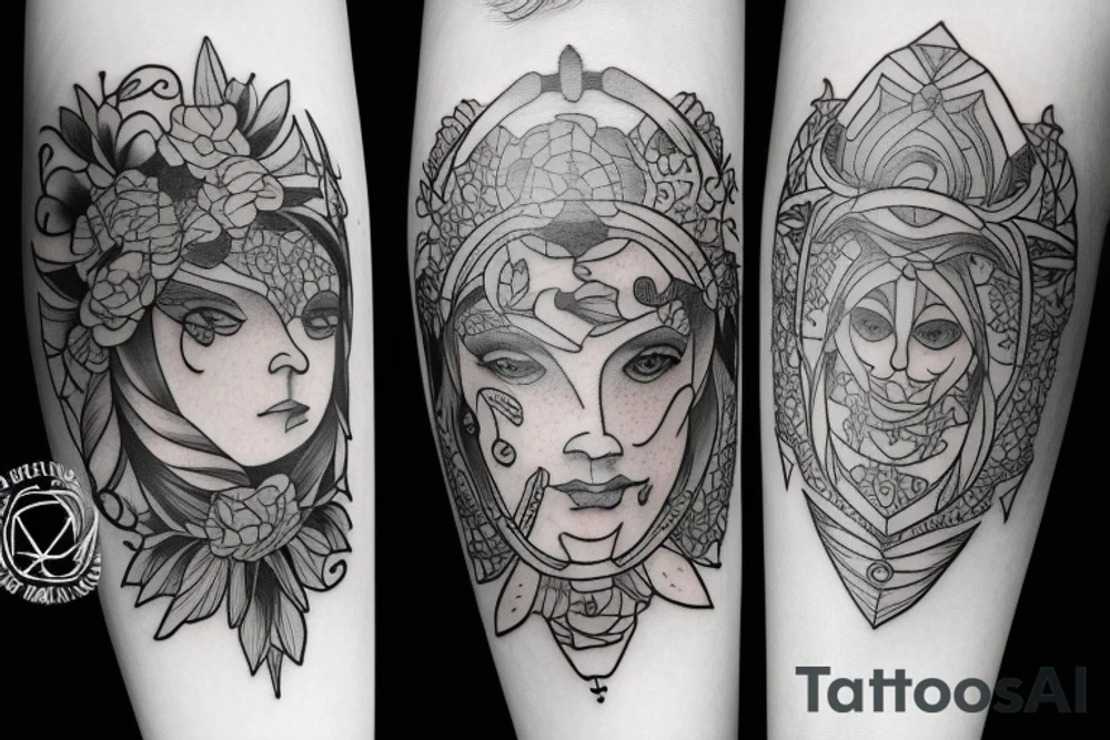 Zodiac sign Leo and virgo together tattoo idea