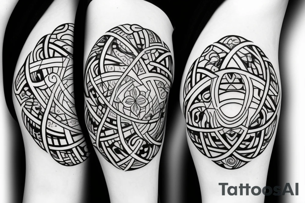 Zodiac sign Leo and virgo love tattoo idea