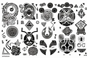 Zodiac sign Leo and virgo love tattoo idea
