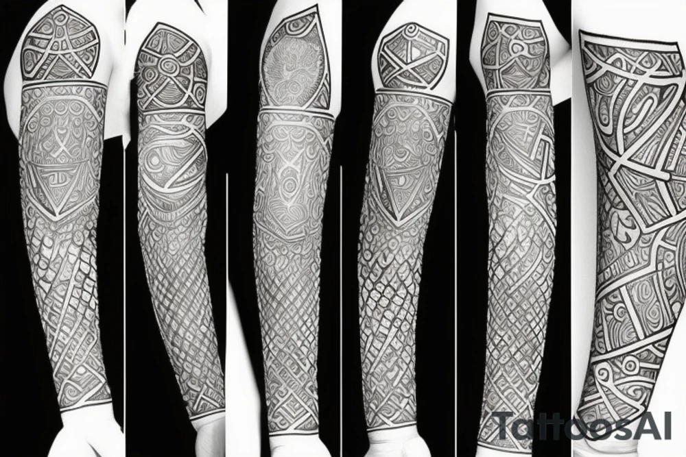 Zodiac sign Leo near to virgo tattoo idea