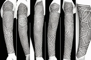 Zodiac sign Leo near to virgo tattoo idea