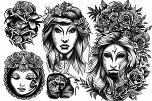 Leo near to virgo tattoo idea