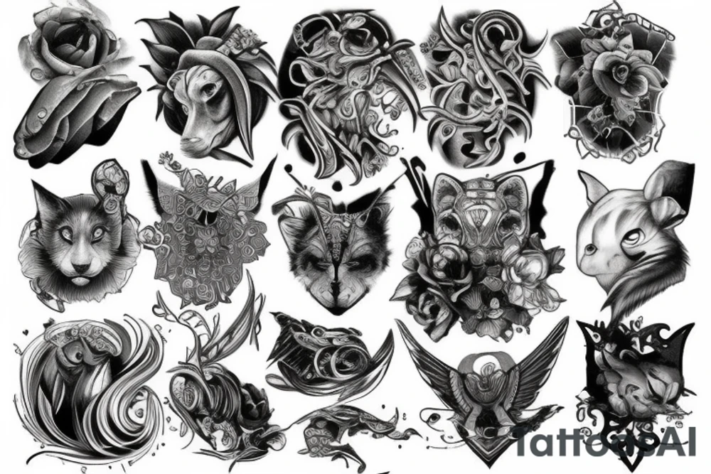 Leo near to virgo tattoo idea