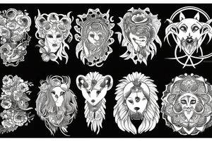 Leo near to virgo tattoo idea