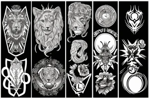 Leo near to virgo tattoo idea