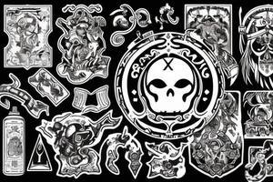 Chrome hearts logo tattoo idea
