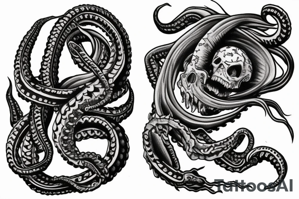 Sleeve Kraken tattoo idea