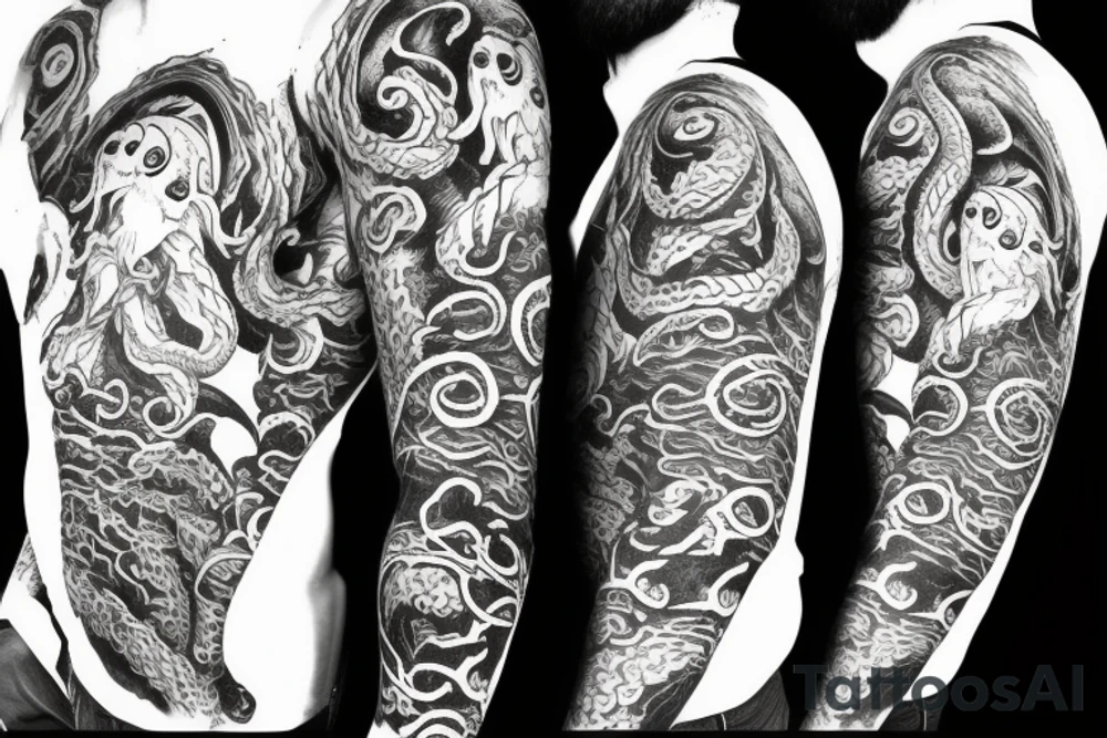 Sleeve Kraken tattoo idea