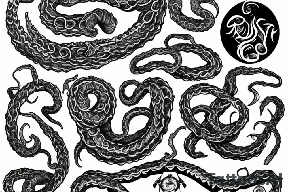Sleeve Kraken tattoo idea