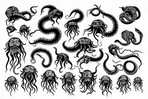 Kraken with ship tattoo idea