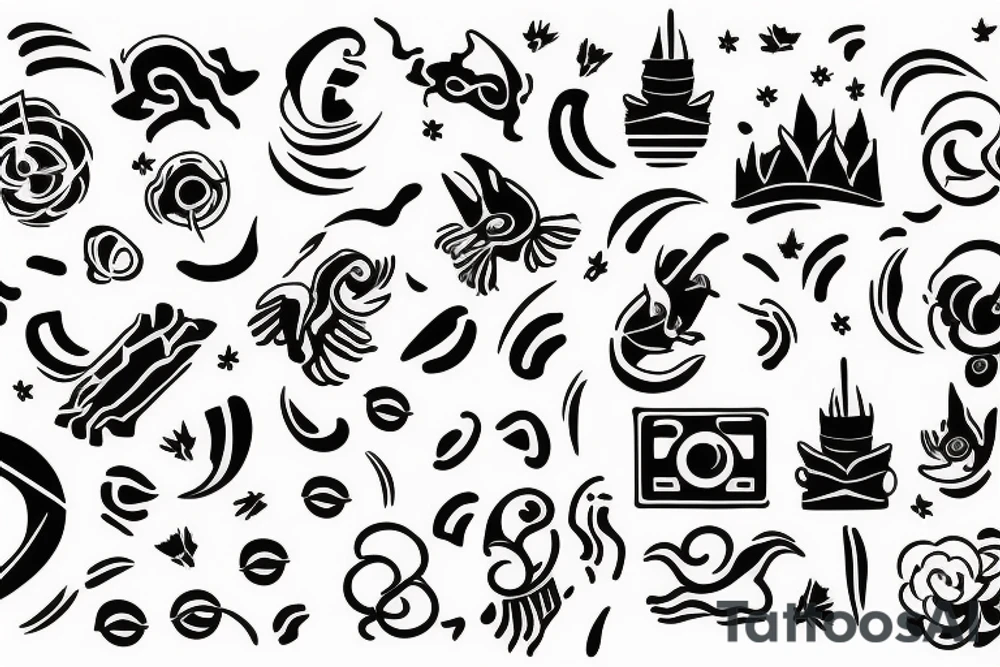 Life that keeps moving forward in any kind of direction but you're still well grounded tattoo idea