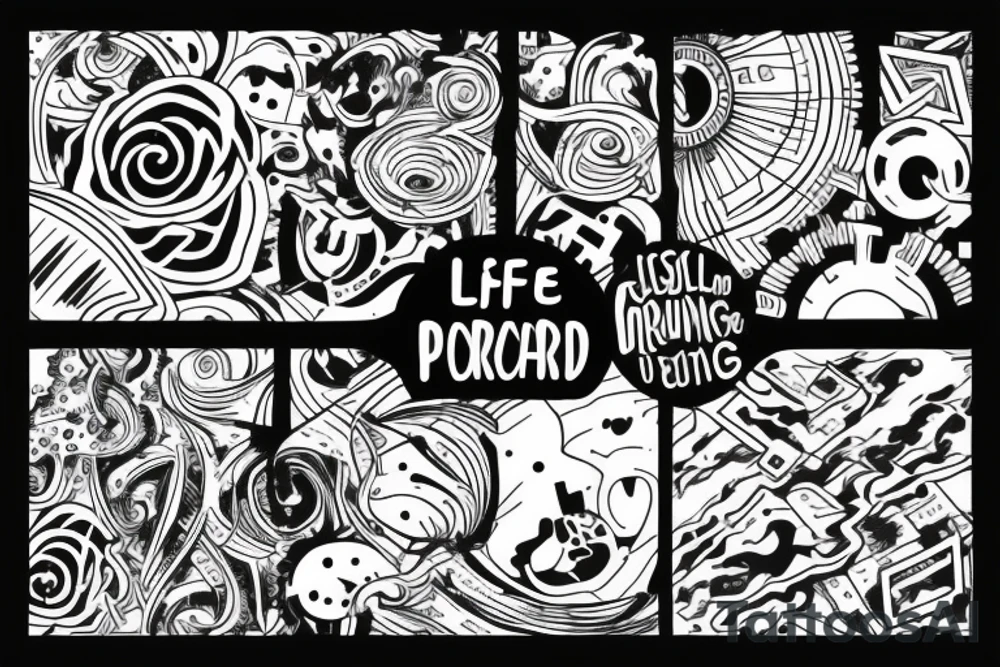 Life that keeps moving forward in any kind of direction but you're still well grounded tattoo idea