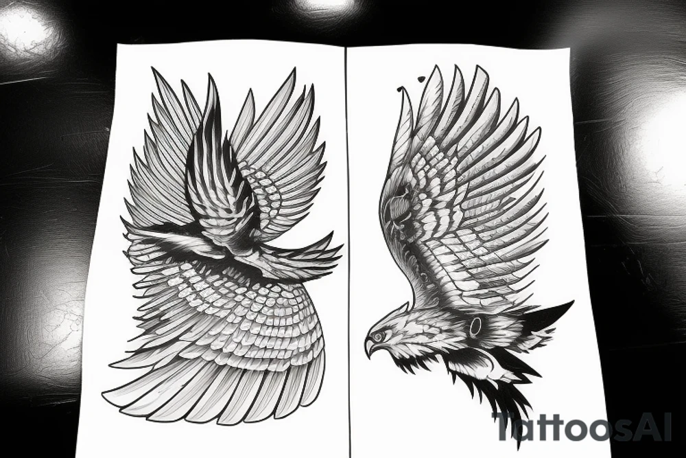 Hawk airplane tattoo idea