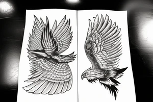 Hawk airplane tattoo idea