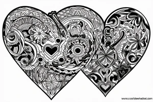 coeur anatomique tattoo idea