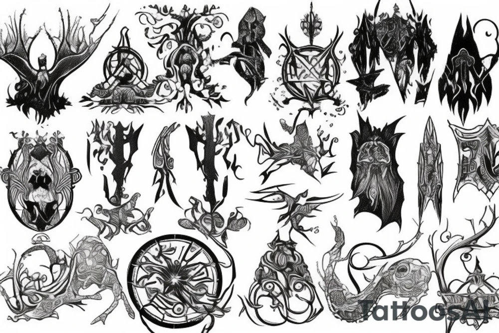 tattoo based on the hobbit tattoo idea