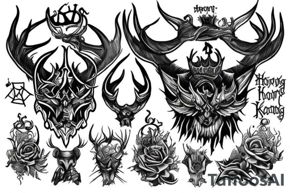 tattoo of The Horned King from the book of three tattoo idea