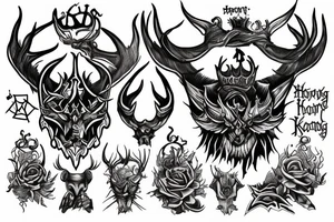 tattoo of The Horned King from the book of three tattoo idea