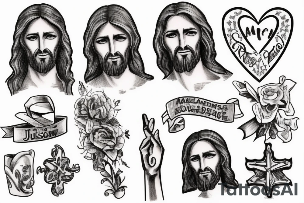 Jesus miracle tattoo idea