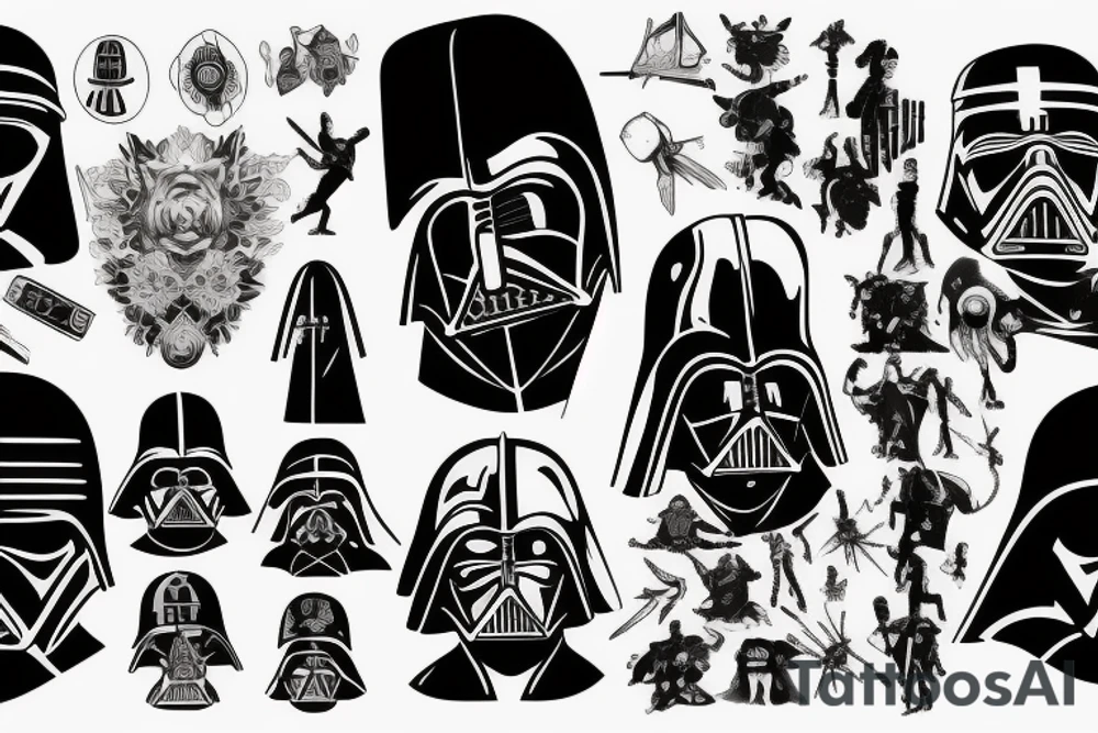 dark side of the force tattoo idea