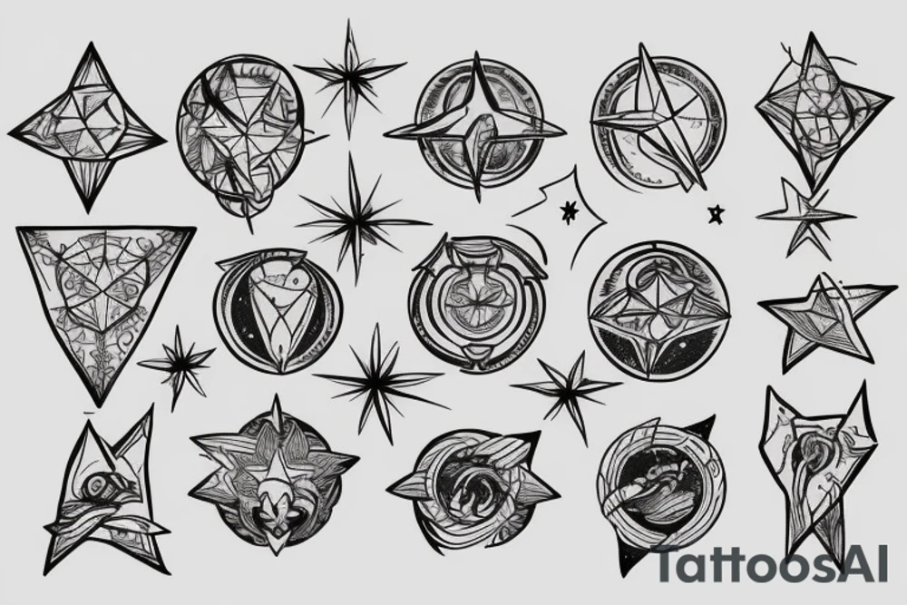 Leo star constellation tattoo idea