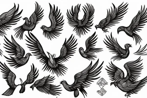 phoenix bird tattoo idea