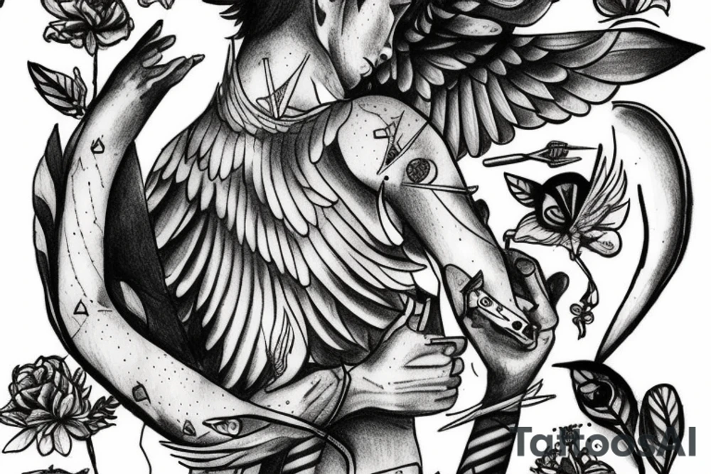 Daedalus and Icarus tattoo idea