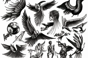 Daedalus and Icarus tattoo idea
