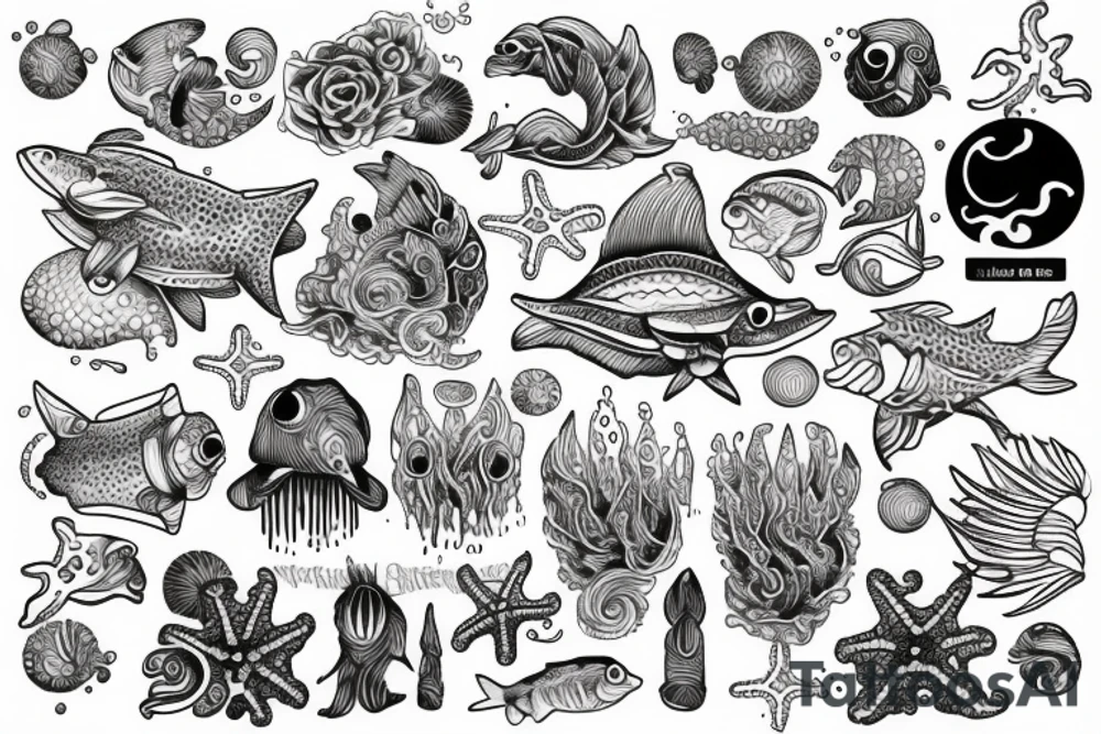 Ocean tattoo idea