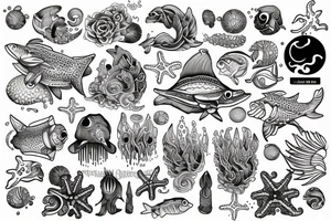 Ocean tattoo idea