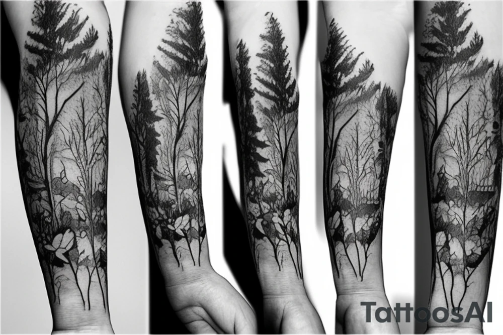 Forest tattoo idea