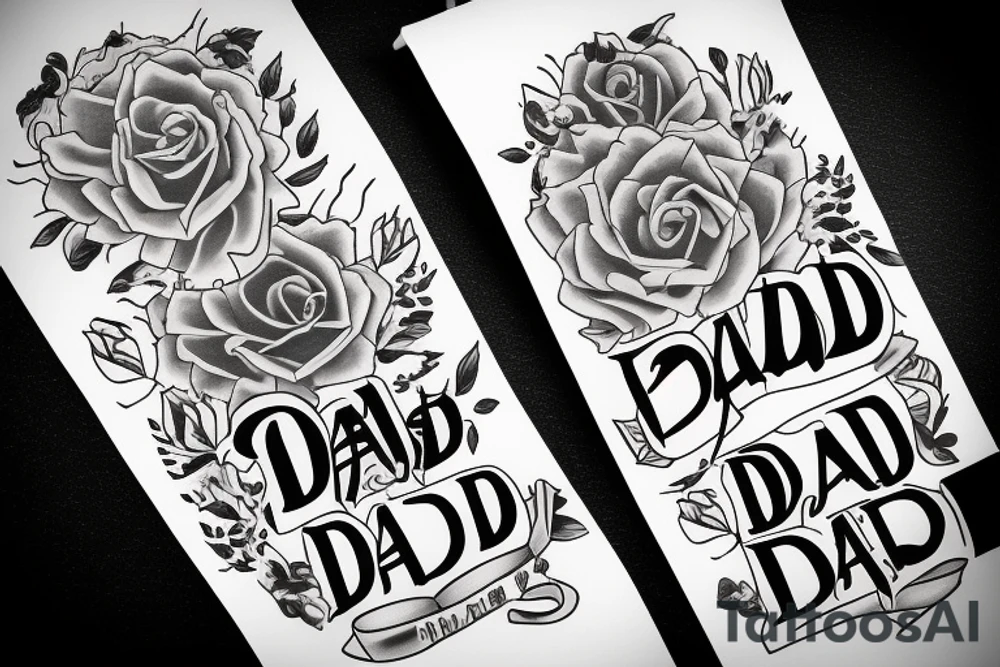 Rest in Peace Dad tattoo idea