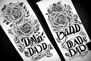 Rest in Peace Dad tattoo idea